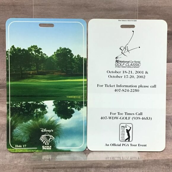 Disney's Eagle Pines~Golf Bag Tags~Set of 2 - Picture 1 of 1